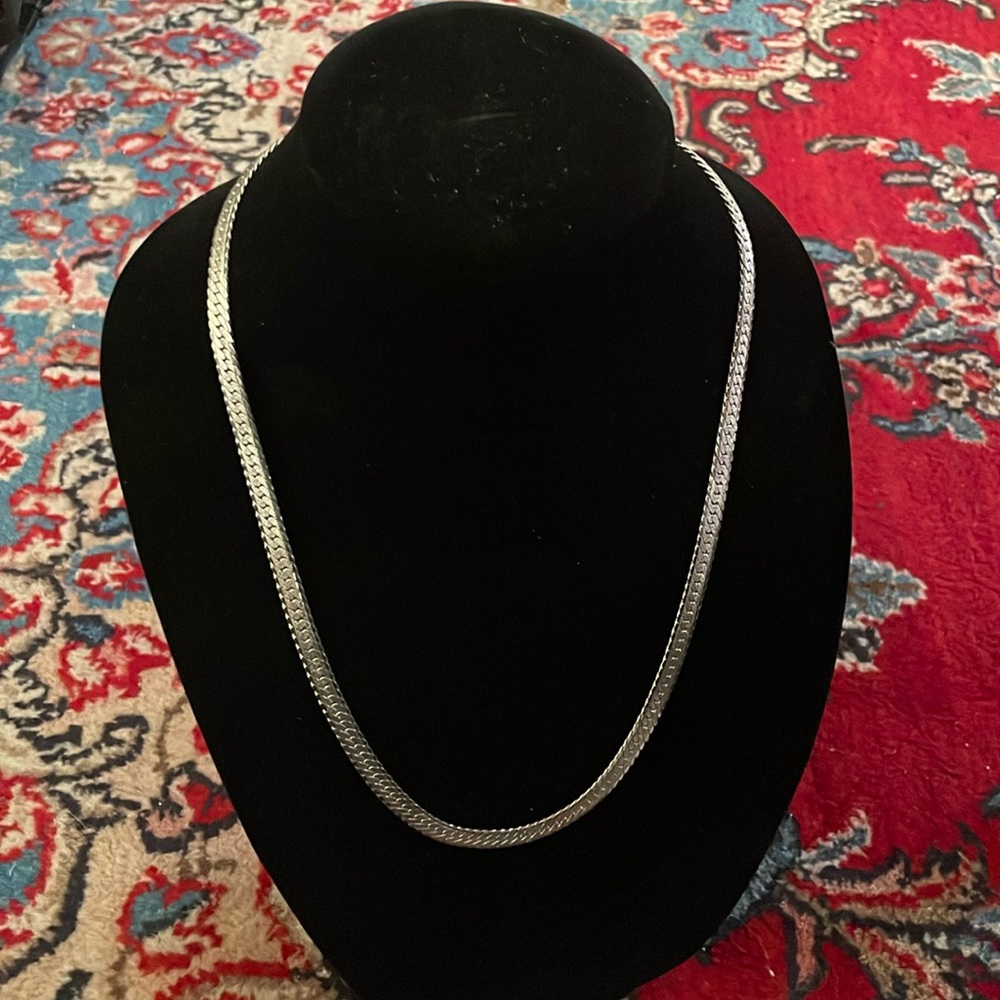 Beautiful Heavy 925 Silver Heavy Necklace